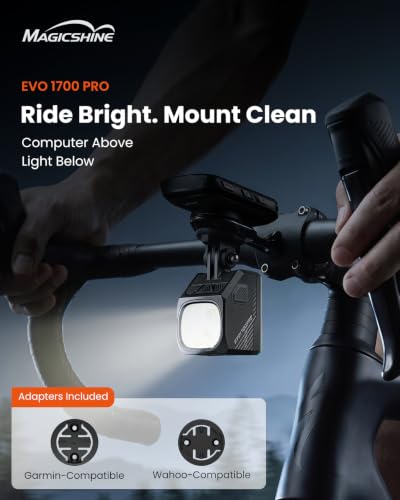 Bike Front Light 1700 Lumens with Glare-Free Beam and Remote Control