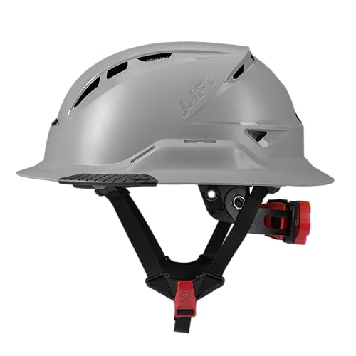 Lift Radix Full Brim Vented or Non-Vented Hard Hat with Emergency ID, Grey