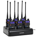 Baofeng UV-5R Dual Band Ham Radio Walkie Talkies 5W 1800mAh 6 Way Charger