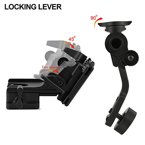 Gexmil PVS-14 Night Vision Goggles Mount with Adjustable Helmet Adapter