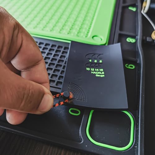 Fly Tying Mat & Storage Station – Magnetic Workspace & Measurement Guide