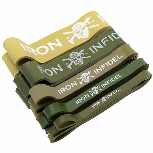 Iron Infidel 5-Pack Resistance Bands Set for Pull-Ups & Strength Training