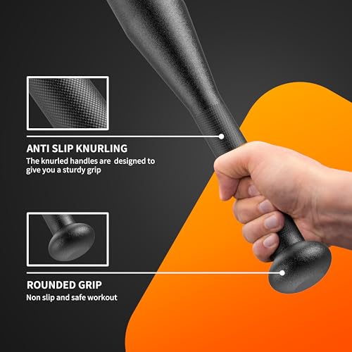 PROIRON Steel Barbell 20LB Weightlifting Bar for Strength Training & Powerlifting
