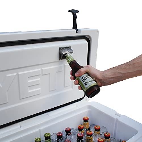 Wall or Cooler Mounted Bottle Opener - Rugged Stainless Steel Design