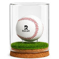 Baseball Display Case Large Glass Holder for Signed Baseballs - Rocalt