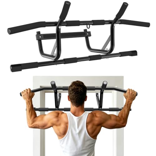 Adjustable Doorway Pull Up Bar for Upper Body Workout - Supports 250 lbs