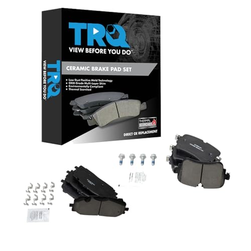 TRQ Ceramic Brake Pad Set Front & Rear BFA82176 for Audi 2019-2021