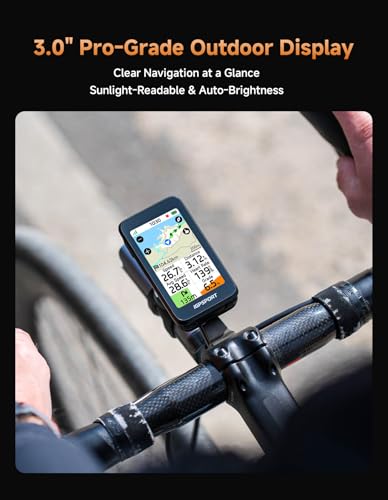 iGPSPORT BiNavi Air GPS Bike Computer 3.0'' Touch Screen Navigation