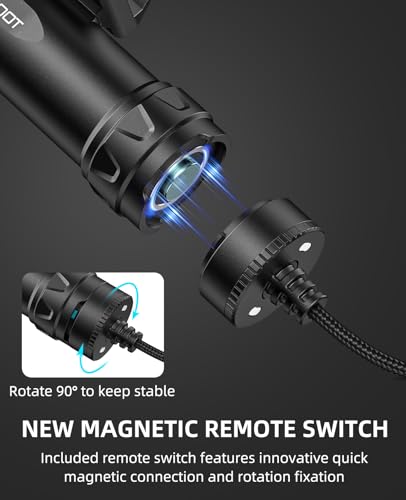 EZshoot 2500 Lumens Rifle Flashlight with Magnetic Remote Switch - Light Variation