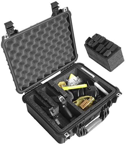 Heavy Duty Waterproof Pistol & Magazine Case with Accessory Pocket – TSA Approved, Rust Prevention