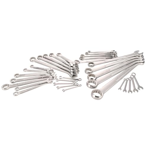 Craftsman 32-Piece SAE/Metric Wrench Set - Full Polish Chrome, Quick Engagement, Corrosion Resistant