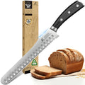 CoquusAid 9-Inch Resharpenable Bread Knife for Slicing Bread and More