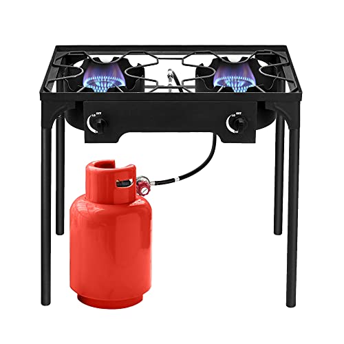 Outvita Double Burner Propane Gas Stove for Outdoor Cooking 150,000 BTU
