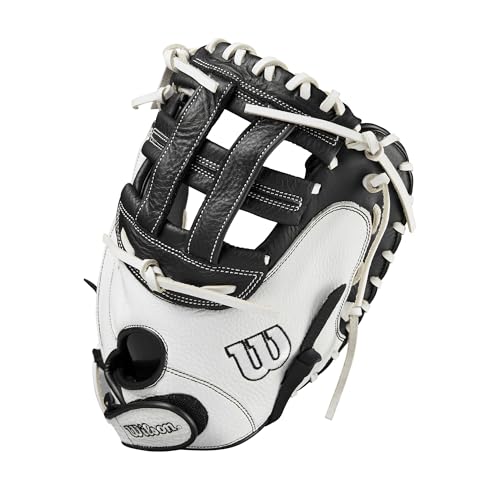 Wilson A700 33-Inch Fastpitch Catcher's Mitt White/Black - Right Hand Throw