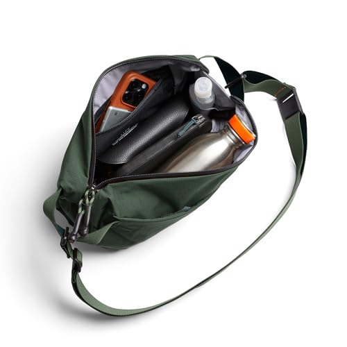 Lightweight Crossbody Sling Bag - Spruce, Expandable, Water-Resistant