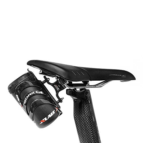 XLAB Delta 200 Single Bicycle Water Bottle Cage with Carbon Fiber Grip