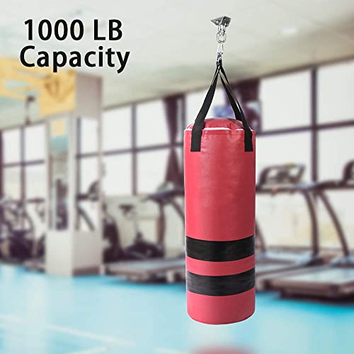Heavy Duty Swing Hanger Stainless Steel 2000 LB Capacity with Swivel - Black, 1 Pack