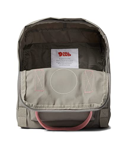 Fjällräven Kanken Mini Backpack - Compact Everyday Carry, Durable Vinylon, Fog/Pink (One Size)
