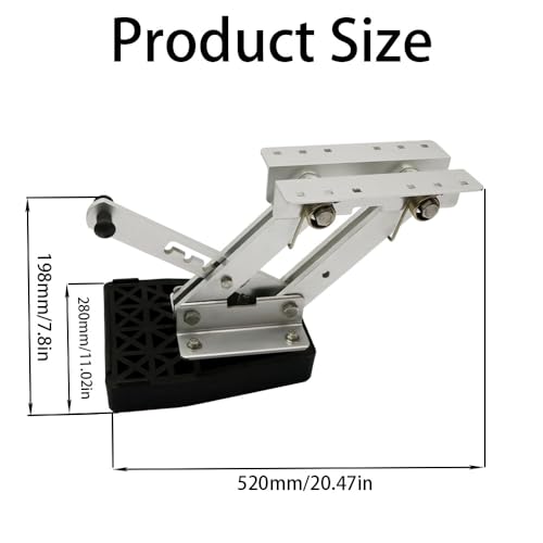 Mojiate 2 Stroke Outboard Motor Support Bracket 7.5-20 HP Aluminum Marine Engine Mount