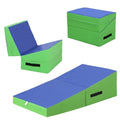 FDW Gymnastics Incline Exercise Mat - Foldable Yoga & Tumbling Mat with Non-Slip Surface