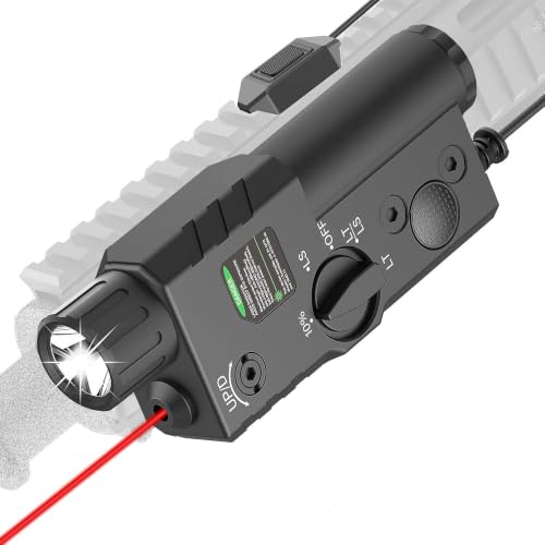 Defentac 2000 Lumens Tactical Flashlight with Red Beam and White LED - Variation: Red