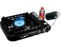 Portable Camping Stove - GasOne 15,000 BTU Dual Fuel Gas Stove with Carrying Case - Perfect for Emergency & Outdoor Cooking - Stove