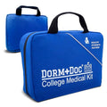 College 175-Piece Emergency First Aid Kit for Dorm Rooms - Blue