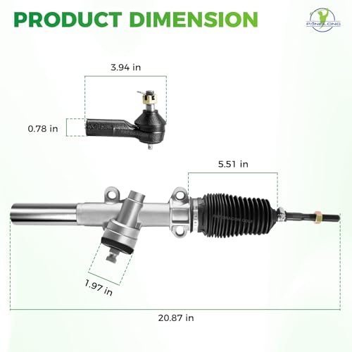 Panglong EZGO TXT & Workhorse Steering Rack Kit with Ball Joint & Latch
