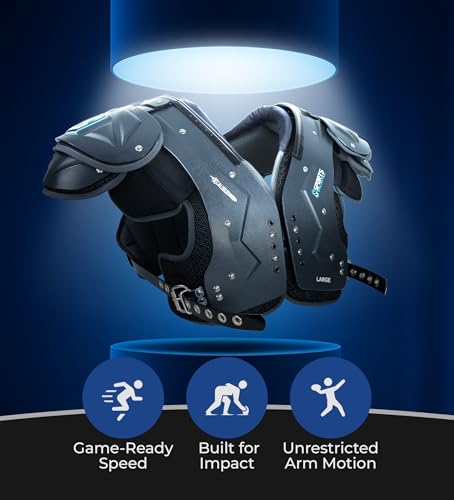 Adult Football Shoulder Pads - Xcalibur Large Shoulder Protection for Football