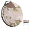 Camouflage 5 Gallon Bucket Seat with 360 Degree Swivel Foam Cushion for Hunting Fishing Camping