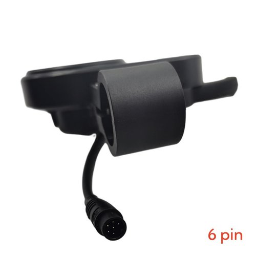 Electric Scooter Throttle 6 Pin, 2 in 1 TF - 100 LCD Ebike Thumb Throttle Controller with Waterproof LCD Display Speedometer Waterproof Plug for KUGOO M4 Pro Parts Electric Scooter 36-48 V