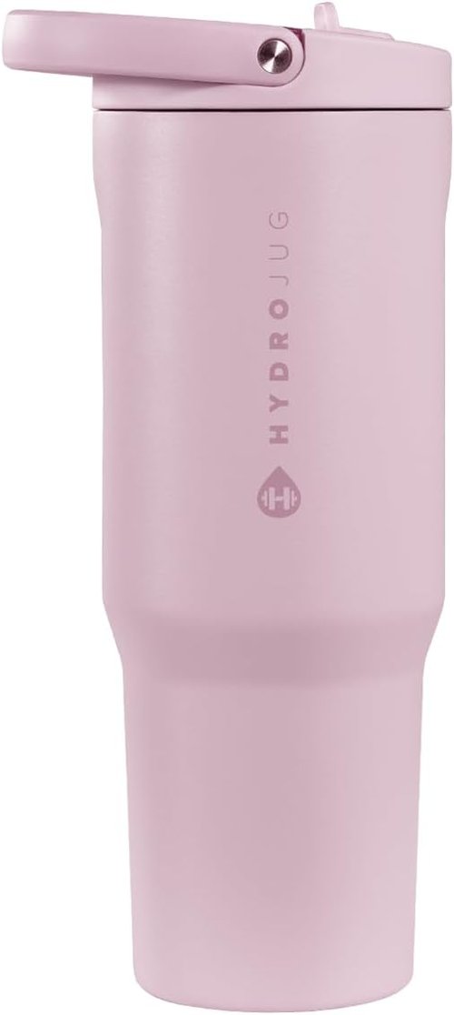 HydroJug Sport - 32oz Stainless Steel Tumbler with Straw | Vacuum Insulated & Leakproof, Sweet Pea