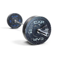 CAP Barbell Olympic Weight Set with 7ft Bar & Speckled Bumper Plates - 160 lb Economy Version