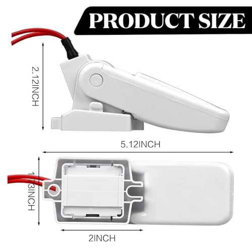Landhoow Automatic Boat Bilge Pump Float Switch 12V 24V 32V - White, Pack of 2