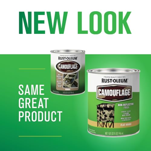 Rust-Oleum Camouflage Flat Khaki Paint - 2 Pack, 32 Fl Oz Each