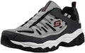 Skechers Men's After Burn M. Fit Wonted Shoes 11 Wide Charcoal Red