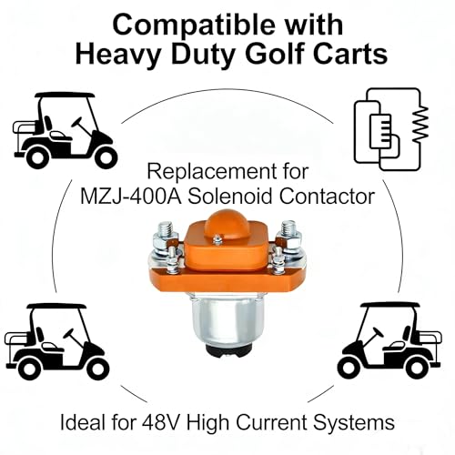 48V 400A Golf Cart Solenoid Contactor Replacement for Heavy Duty Vehicles