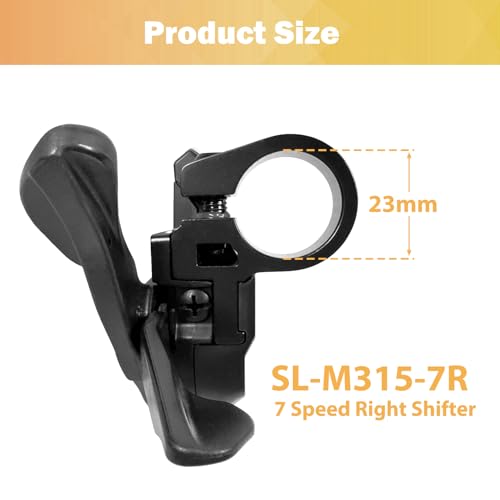 7 Speed Bike Shifter Right Thumb Gear Lever for MTB Road Bicycles