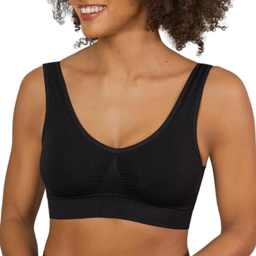 Coobie Medium Comfort Bra Black, White & Light Nude | Wireless, Seamless