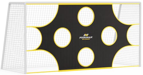 12x6ft Portable Soccer Goal Net with 10 Scoring Zones - Backyard Training Equipment