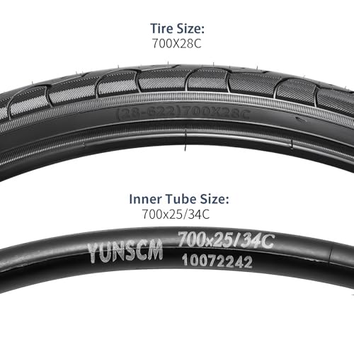 2 Pack 700x28C Road Bike Tires - Black 01, Compatible with 26-30C