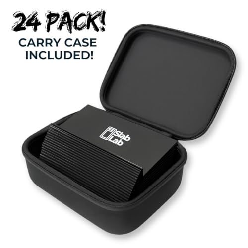 24 Modular Card Risers for Display Cases - Black Acrylic for Trading Cards