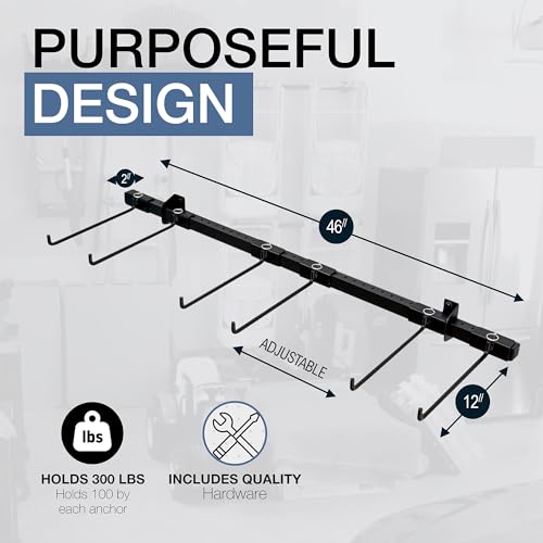 StoreYourBoard Triple Folding Chair Storage Rack | Heavy Duty Wall Mount Organizer for Garage & Home