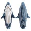 Adult Shark Blanket Hoodie with Fin & Tail - XXXL for 69-73 Inch Height