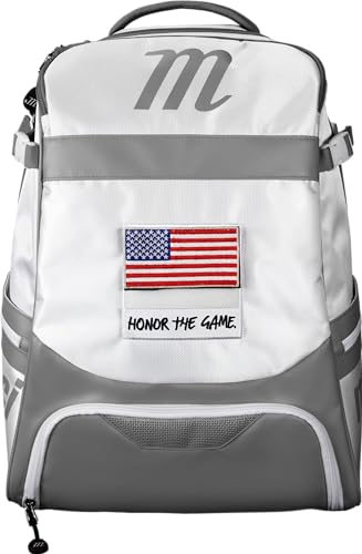 Marucci Dynamo Bat Pack White/Gray Baseball & Softball Gear Bag