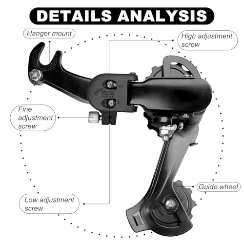 Bike Rear Derailleur 6/7 Speed Hanger Mount RD-TZ31A - Durable Aluminum