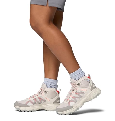 Columbia Women's Peakfreak Rush Mid Outdry Hiking Boots - Cloud Grey Poppy Red