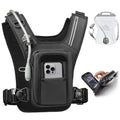 Zelvot Black Medium-Large Chest Pack for Hands-Free Filming & Hydration