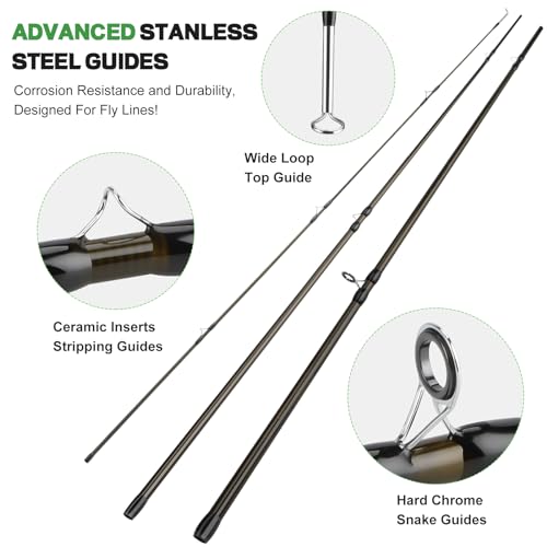 Fly Fishing Rod and Reel Combo Kit - 5 Wt 9' for Beginners with Accessories