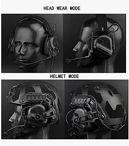 Tactical Shooting Headset with Noise Reduction & U94 PTT - Tan Variation